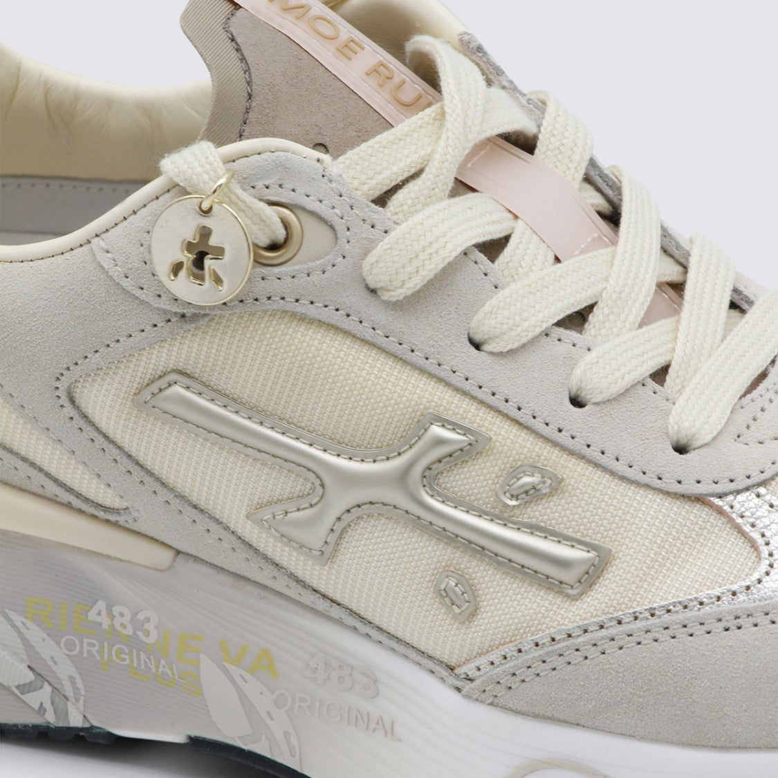 Premiata Chunky Sole Sneakers With Textured Panels