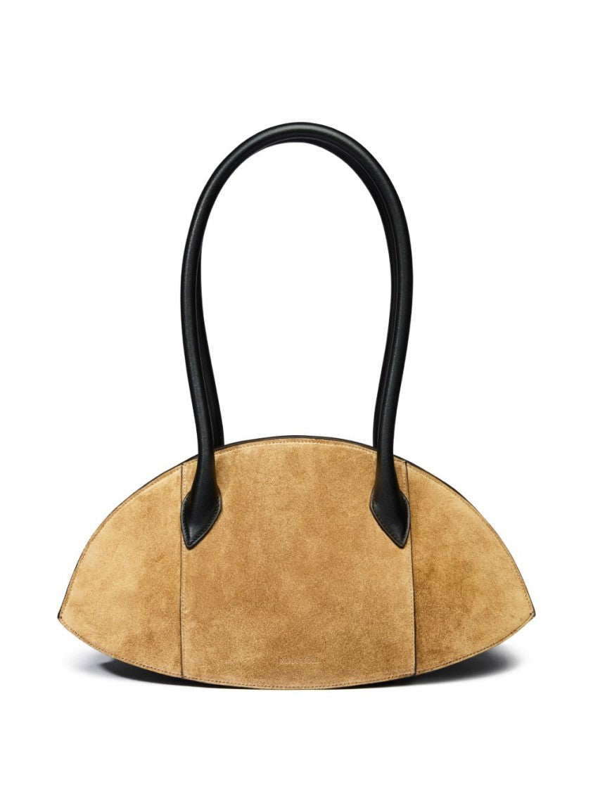 Nina Ricci Elongated Oval Brown Bag With Structured Silhouette