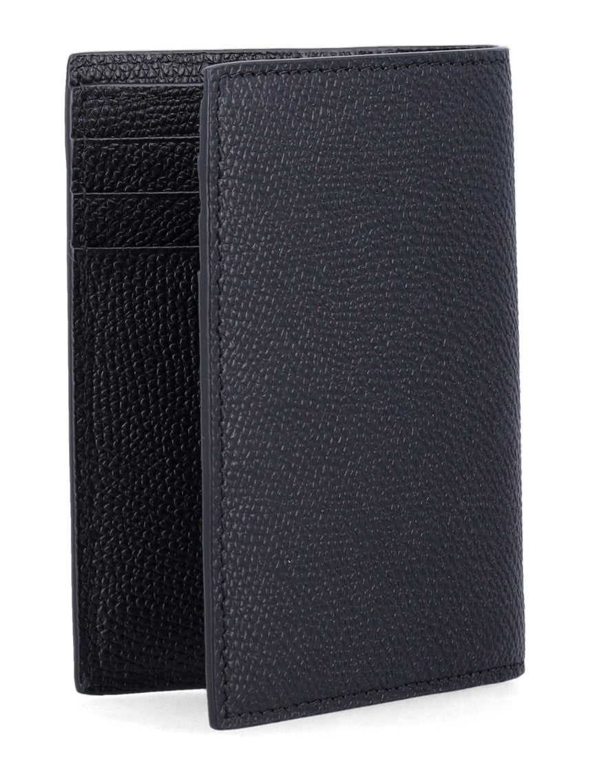 Valentino Garavani Textured Black Card Holder