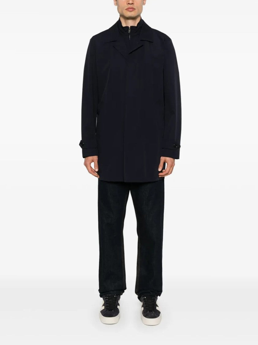 Fay Morning Stretch Minimalist Black Mens Jacket