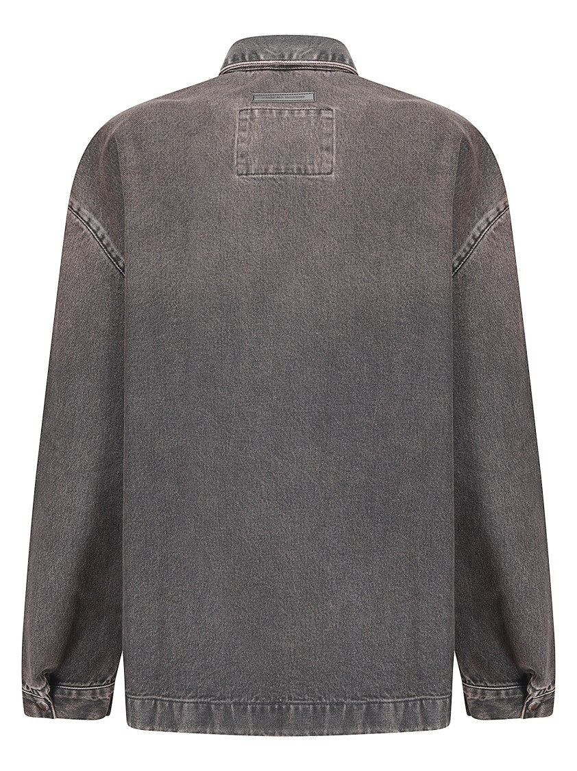 7 For All Mankind Long-Sleeved Casual Shirt With Snap Button Closure