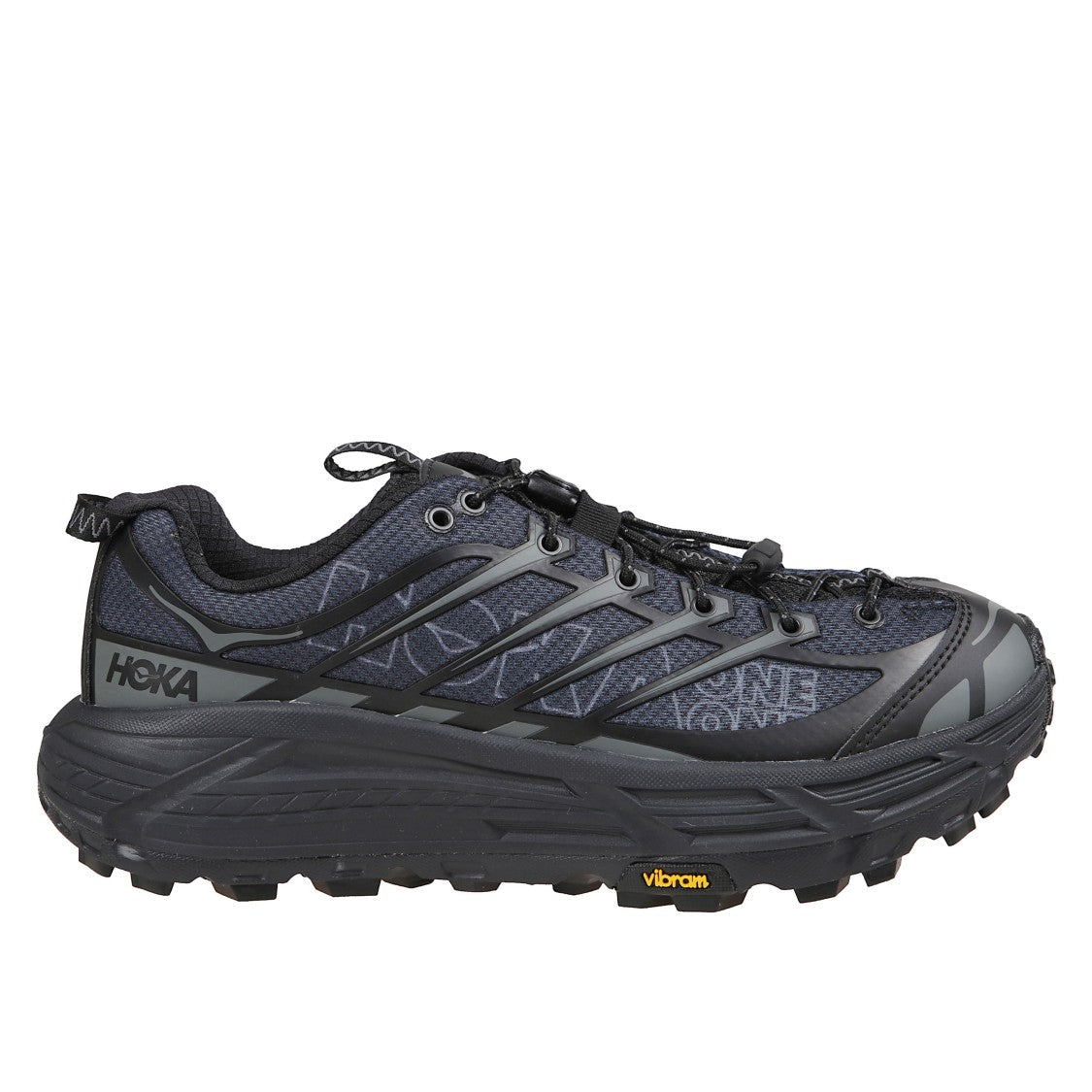 Hoka Mesh Trail Shoes With Quick-Lace System