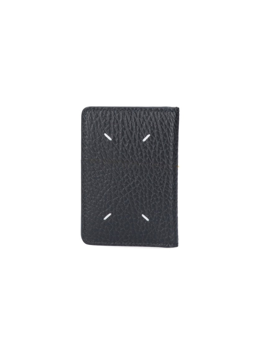 Maison Margiela Black Calfskin Four Stitches Bi-Fold Cardholder