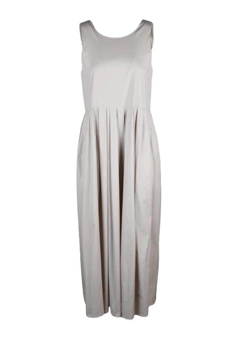 Max Mara Sleeveless Midi Dress With Flared Silhouette