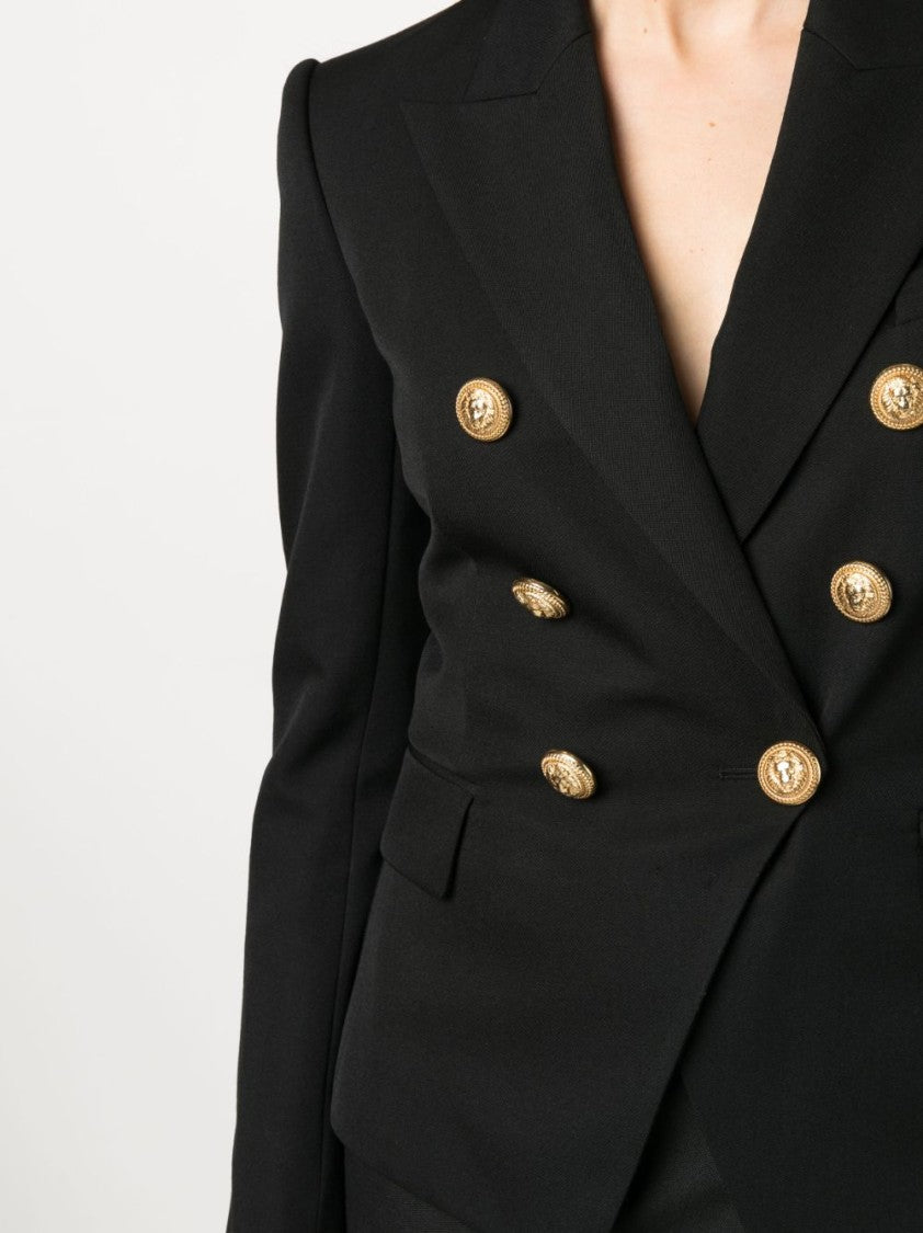 Balmain Double-Breasted Wool Blazer