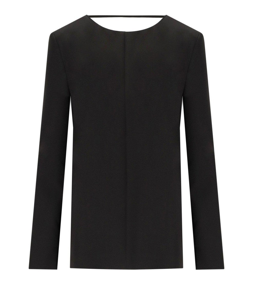 Federica Tosi Black Cady Blouse