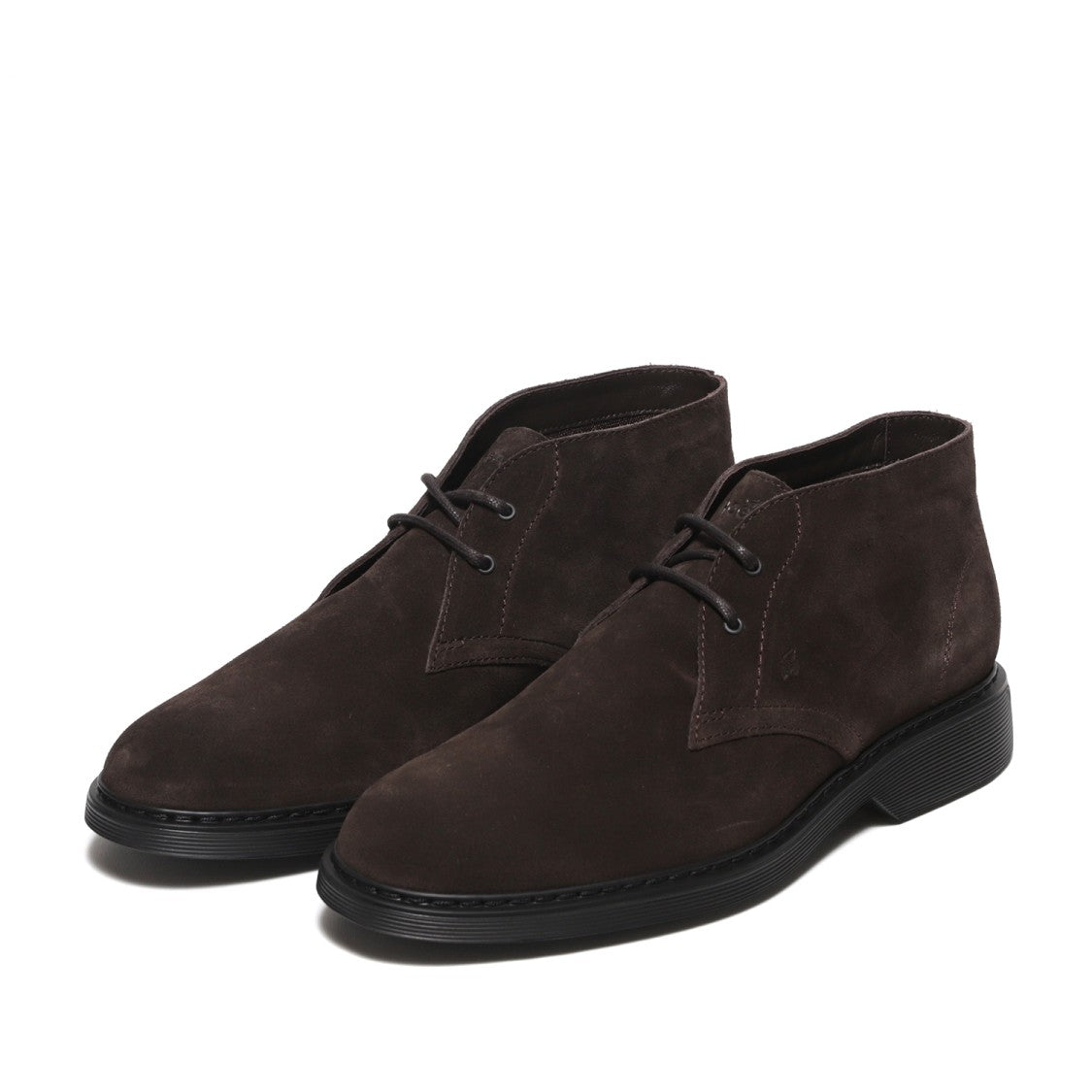 Hogan Suede Brown Ankle Boots