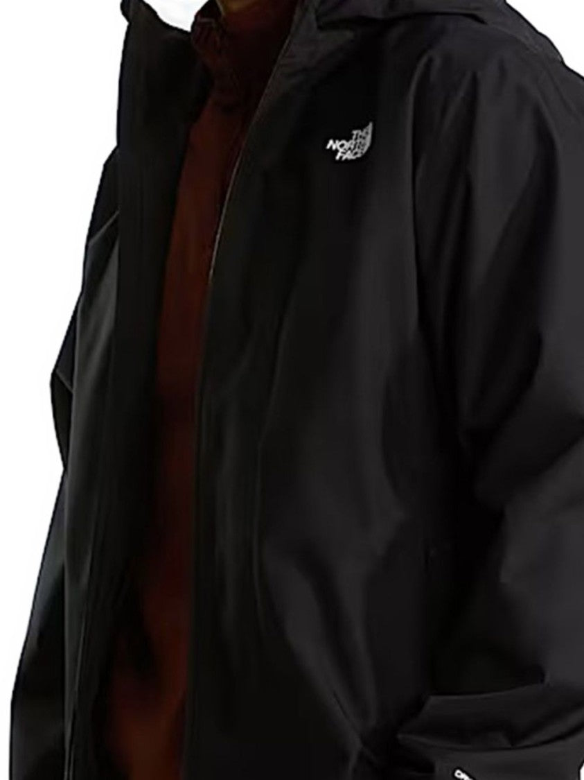 The North Face High Collar Black Jacket With Fitted Silhouette
