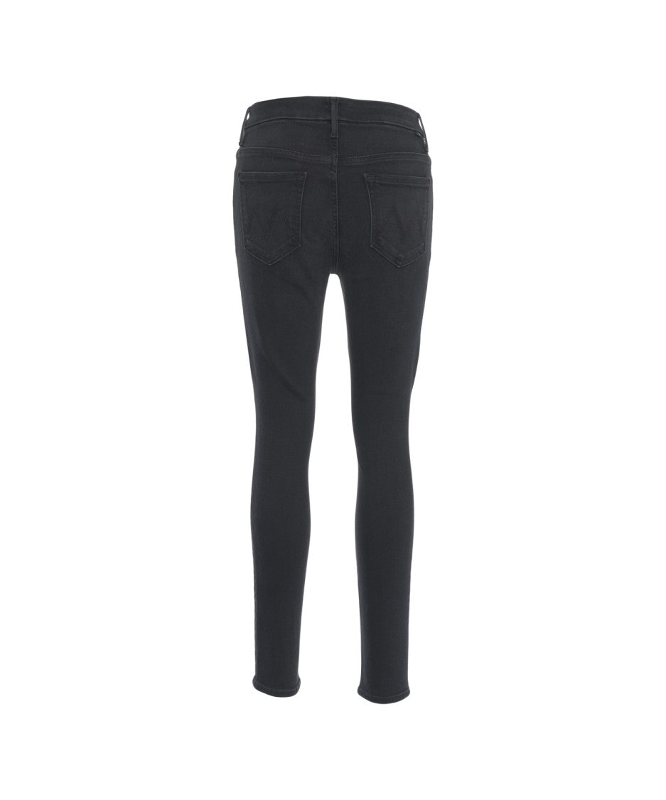 Mother Skinny Jeans With Sleek Silhouette And Subtle Fade