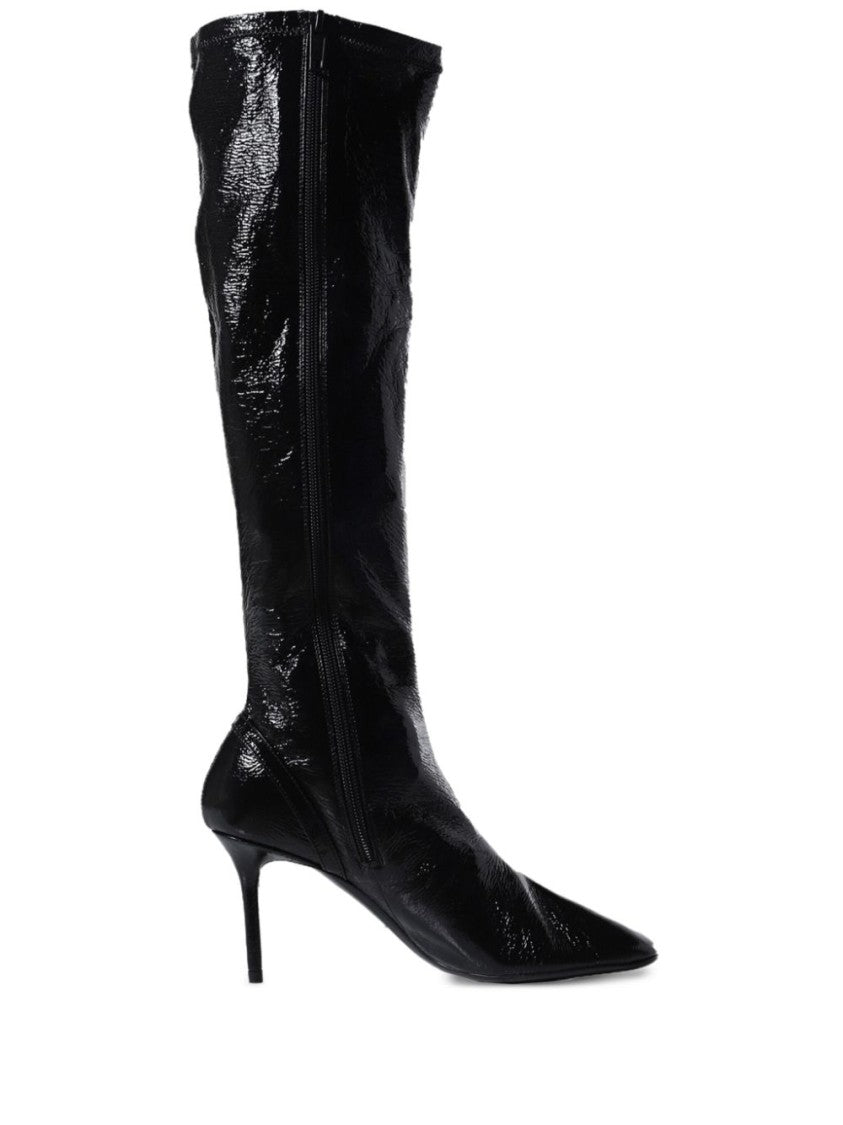 Courrèges Knee-High Boots With Textured Finish