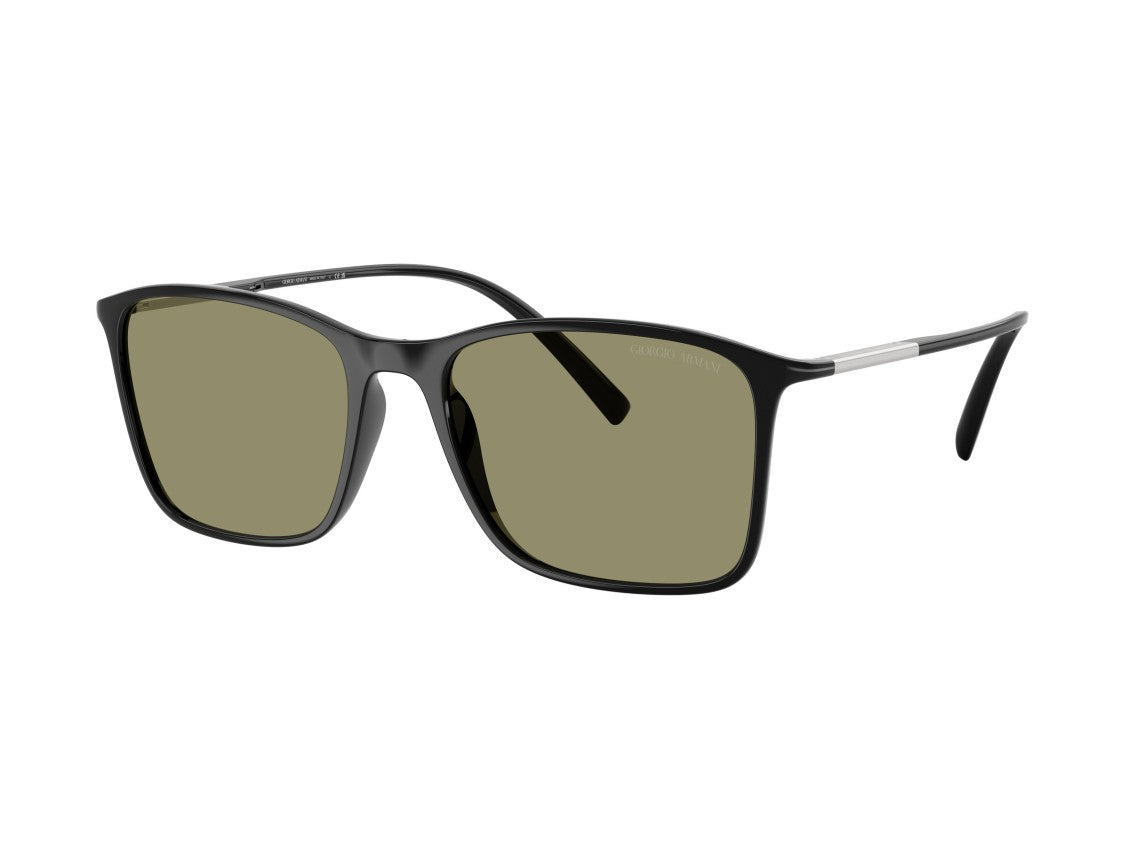 Giorgio Armani Black 0Ar8231u Glossy Square Sunglasses