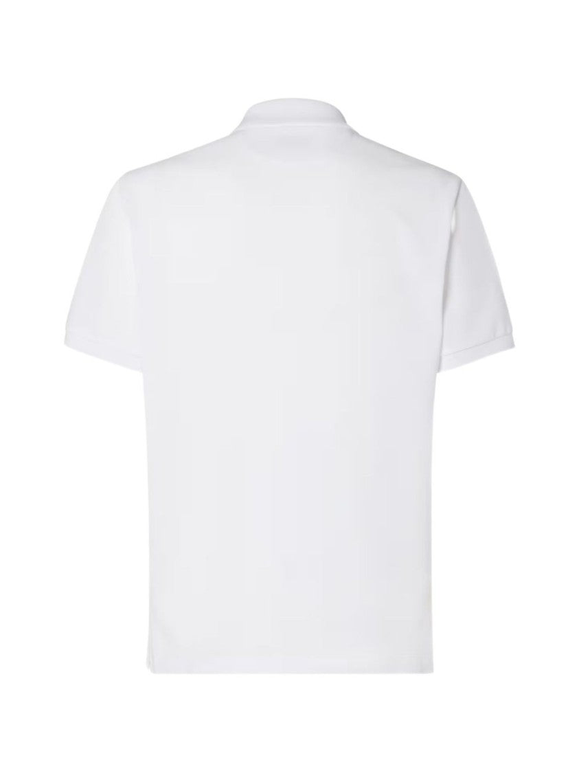 Fendi White Cotton Piqué Ff Selleria Polo Shirt