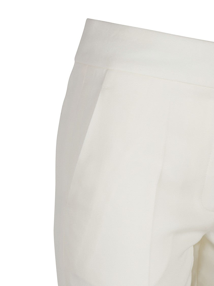 Givenchy Tailored White Trousers With Straight-Leg Silhouette