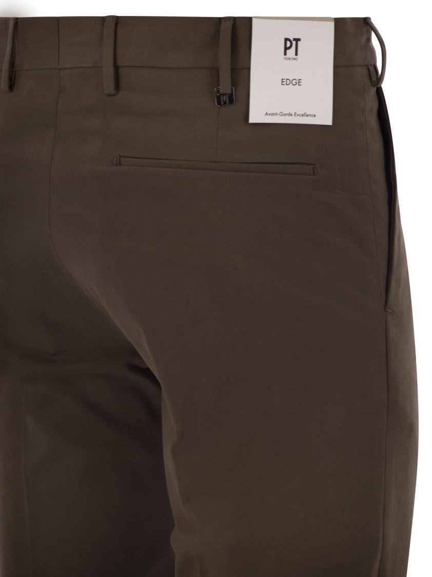 Pt Torino Dieci - Cotton Trousers