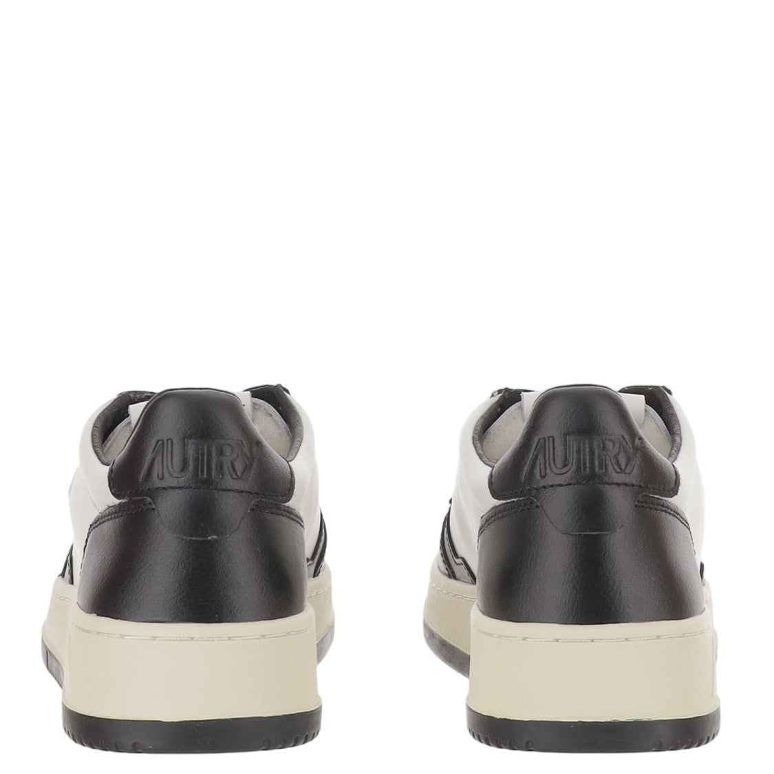 Autry Low-Top Leather Sneakers With Panel Design And Logo Accents
