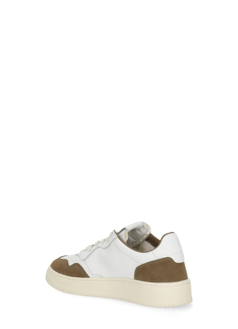 Autry White Blue Suede Accents Premium Low-Top Sneakers