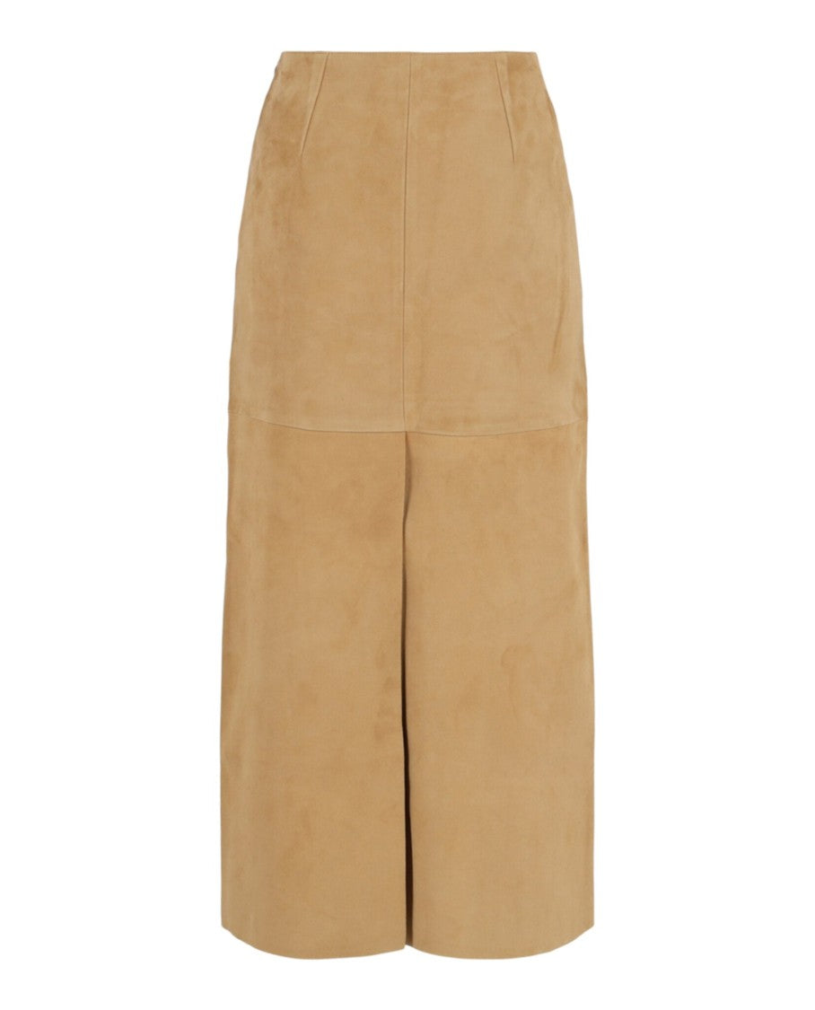 Ferragamo Lambskin Leather Pencil Skirt