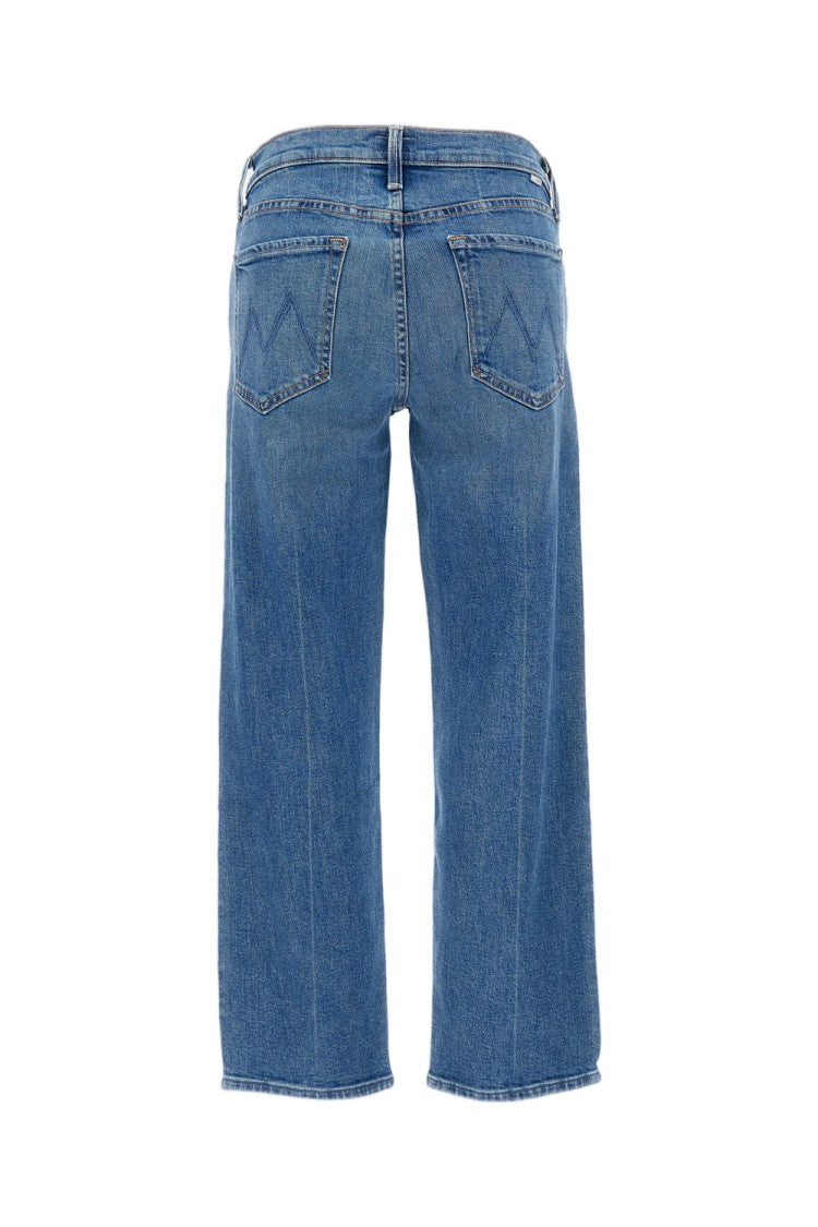 Mother High-Rise Straight-Leg Ankle Jeans With Clean Hem