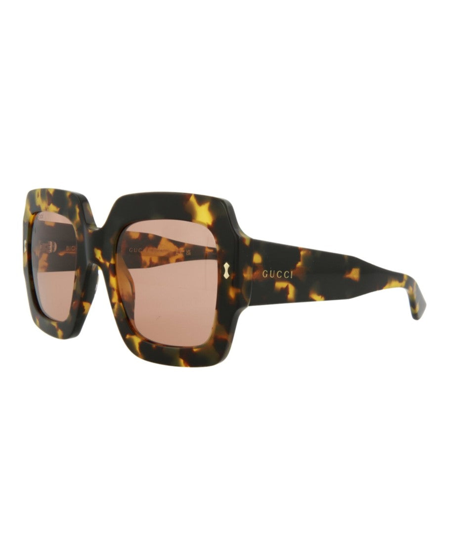 Gucci Square-Frame Bio Acetate Sunglasses