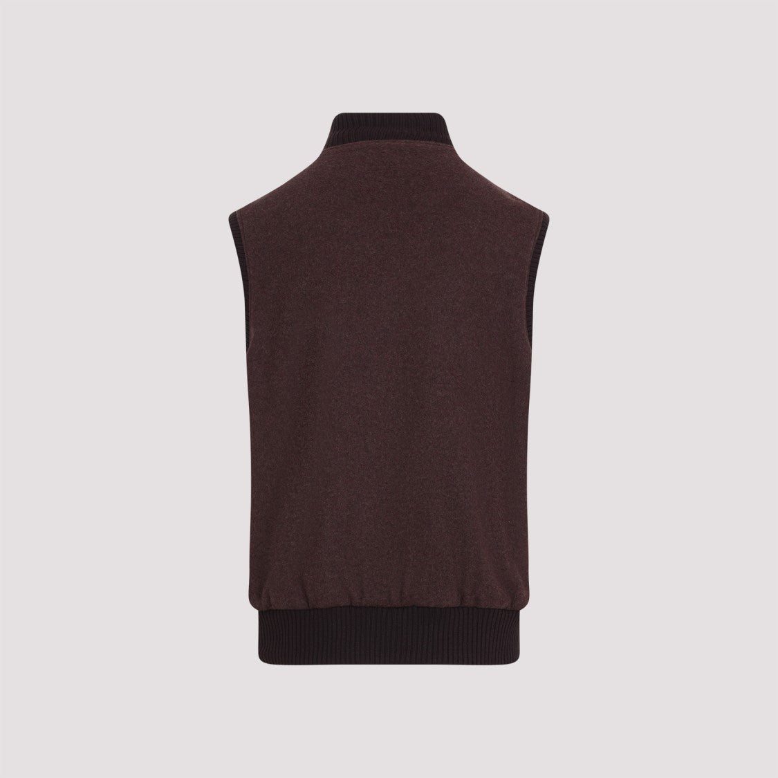 Giadero Saint Helen Brown Burgundy  Cashmere Vest