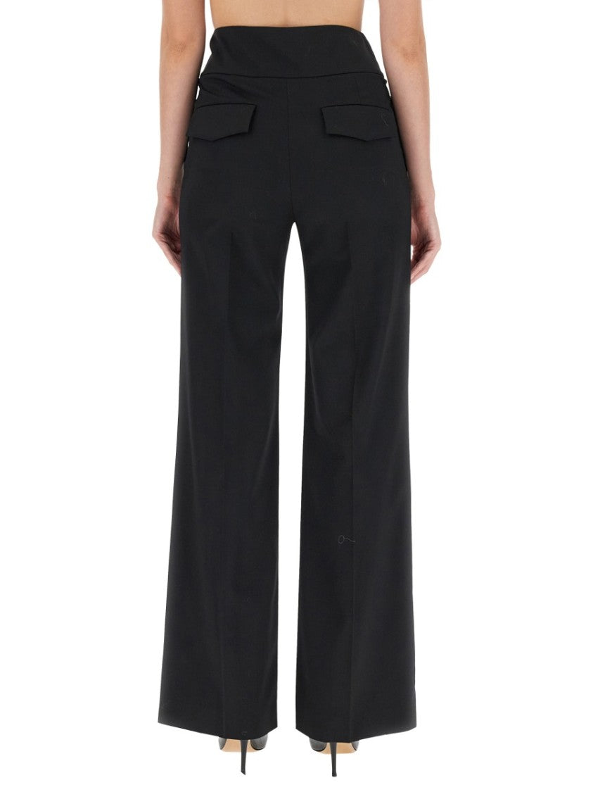 Moschino High-Waisted Pants With Straps And Back Pockets