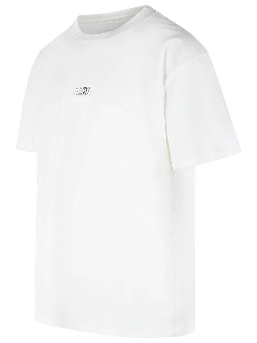 Mm6 By Maison Margiela White Cotton T-Shirt