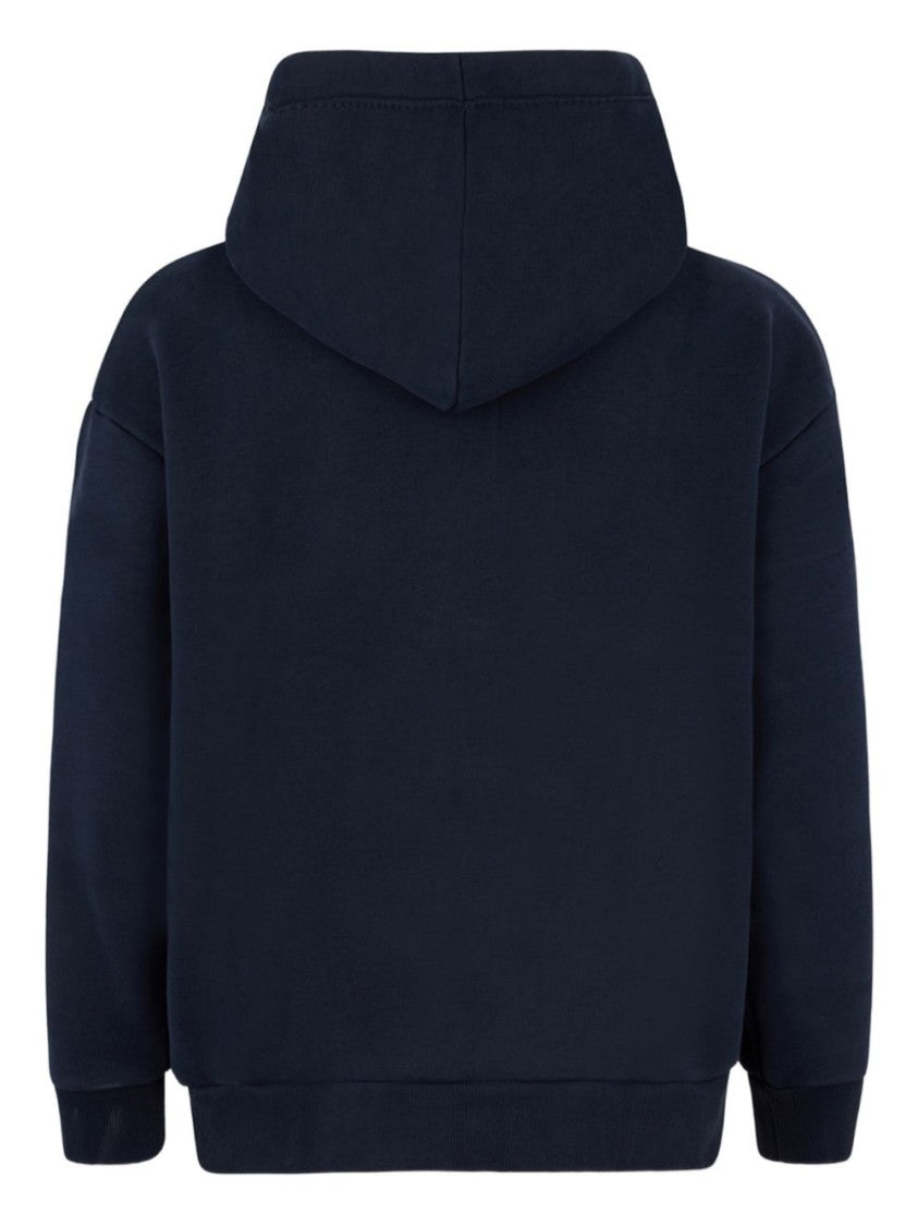 Dsquared2 Navy Blue Zipped Front Hood Sweater