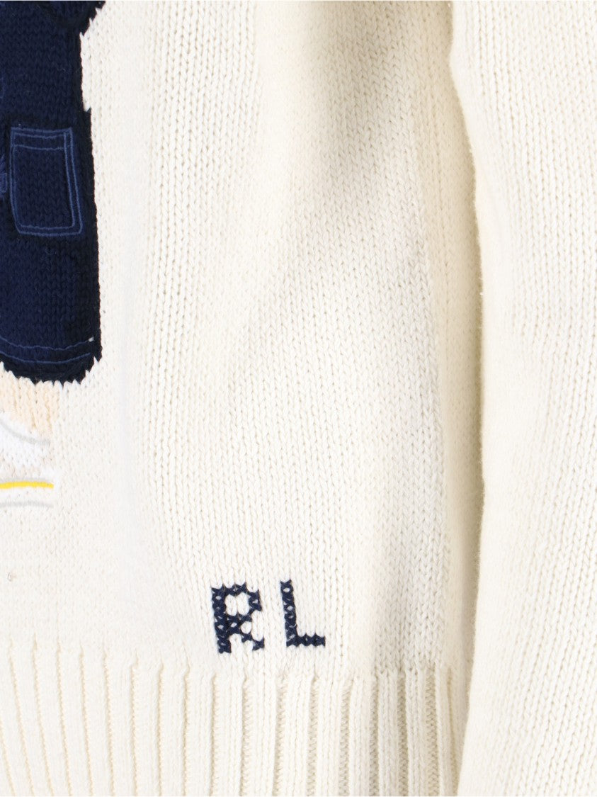 Polo Ralph Lauren Logo Hoodie – Cream