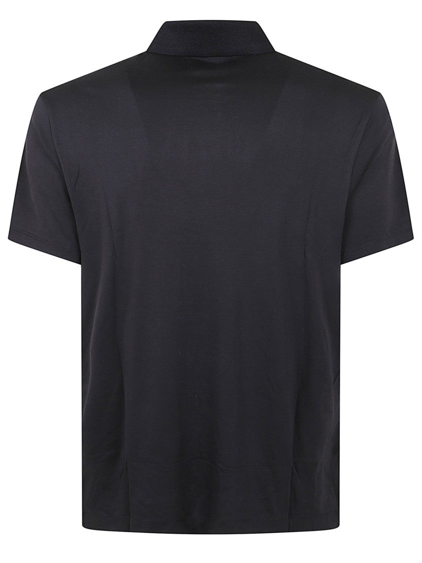 Emporio Armani Minimalist Embossed Logo Polo Shirt