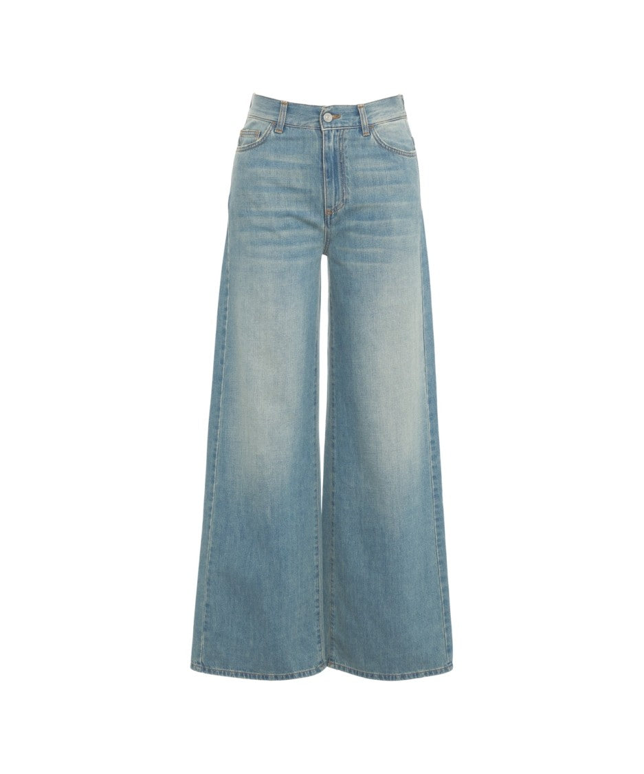 Jucca High-Waisted Wide Leg Jeans