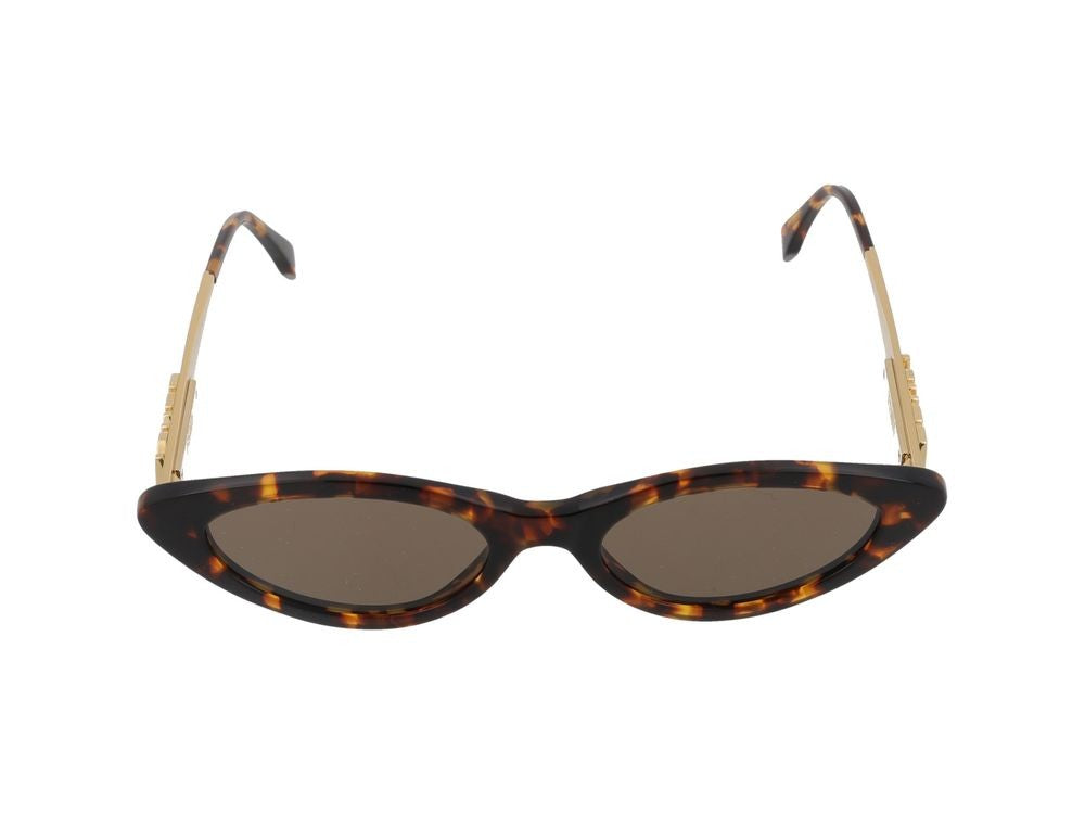 Maison Fendi Cat-Eye Tortoiseshell Gold-Toned Detail Sunglasses
