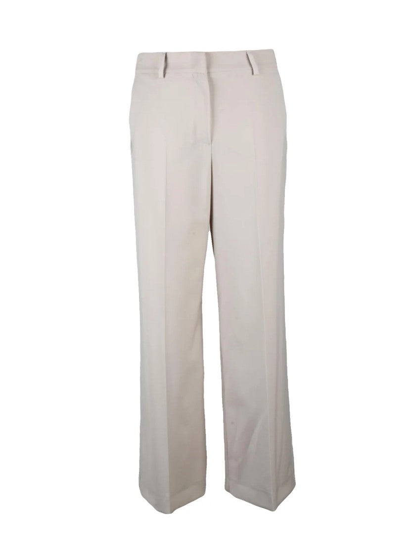 Max Mara Virgin Wool Trousers - Beige