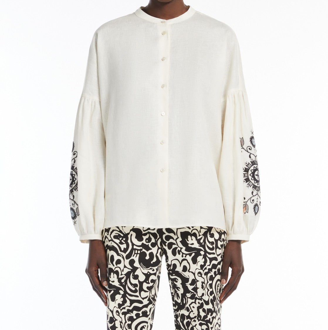Max Mara Loose-Fitting Blouse With Button-Down Front
