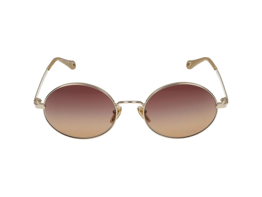 Chloé Gold Ch0326s Metal Round Sunglasses