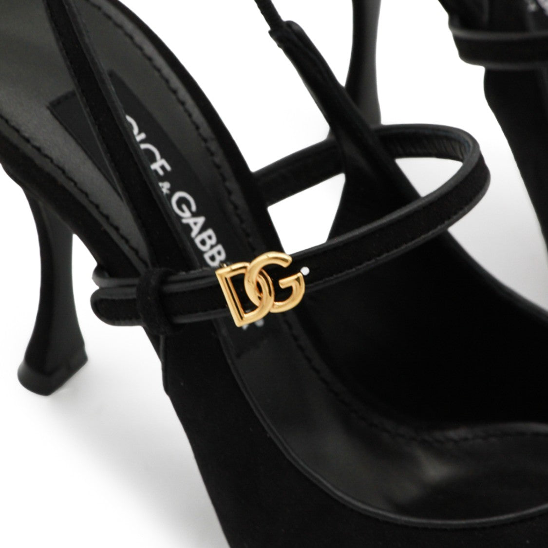 Dolce & Gabbana Black Leather Stiletto Pumps