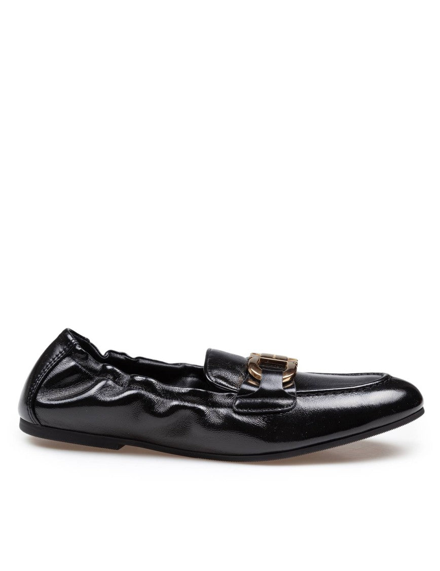 Salvatore Ferragamo Black Leather Jodie Loafer