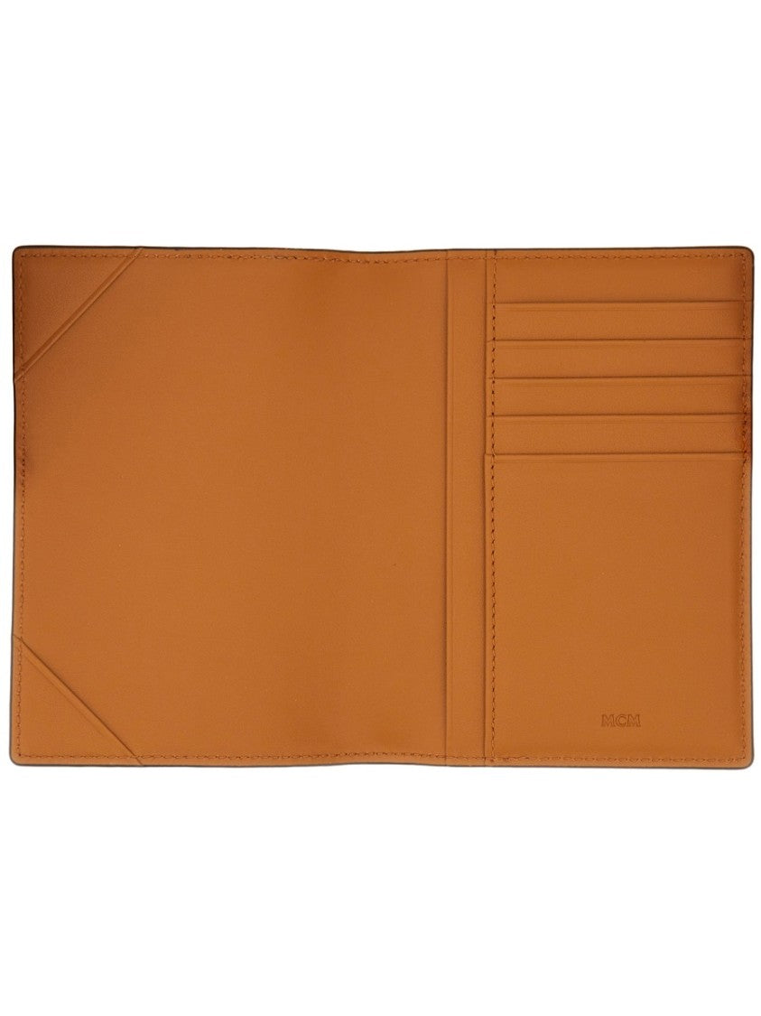 Mcm Passport Holder With Visetos Monogram