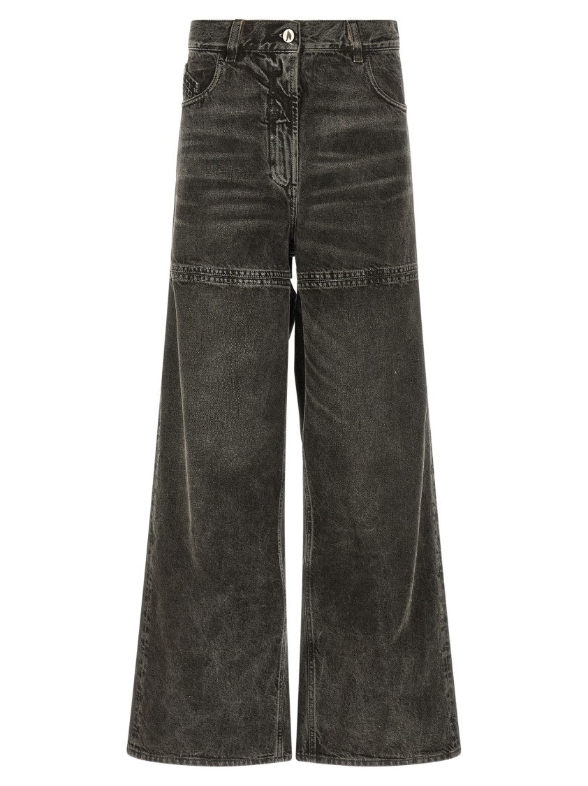 The Attico Stonewashed Denim Jeans