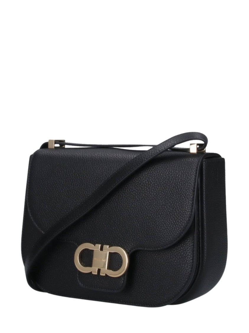 Ferragamo Double G Fl Structured Shoulder Bag