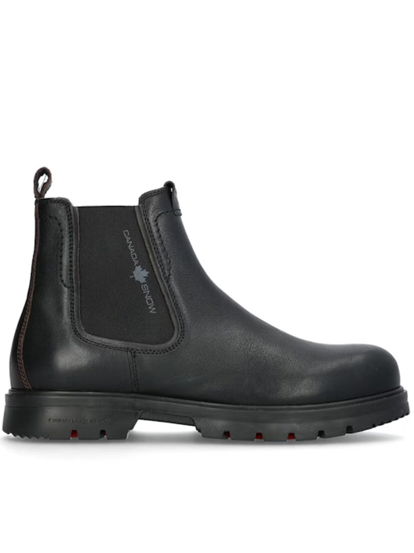 Canada Snow Mount Faden Elastic Panel Ankle Boots