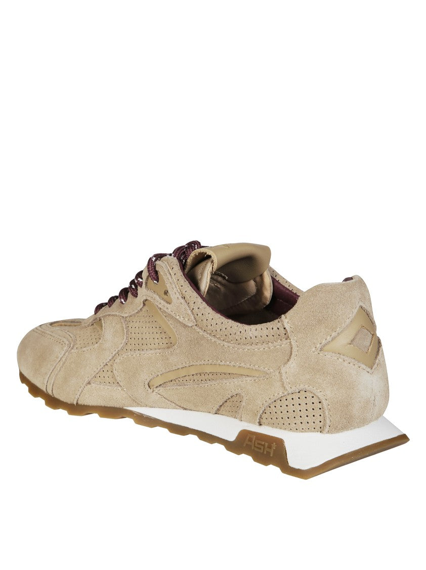Ash Low-Profile Suede Sneakers With Perforated Detailing