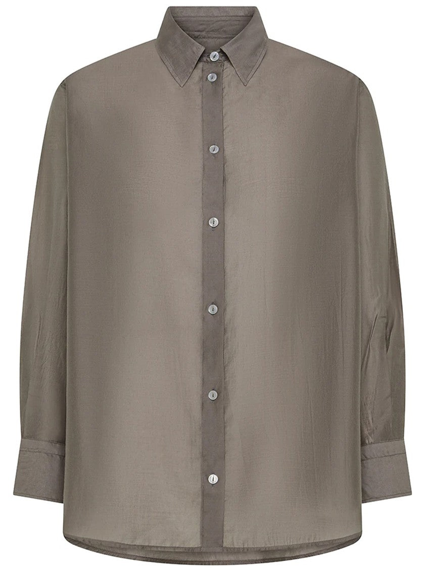 Cruna Loose-Fitting Three-Quarter Sleeve Cuffed Shirt