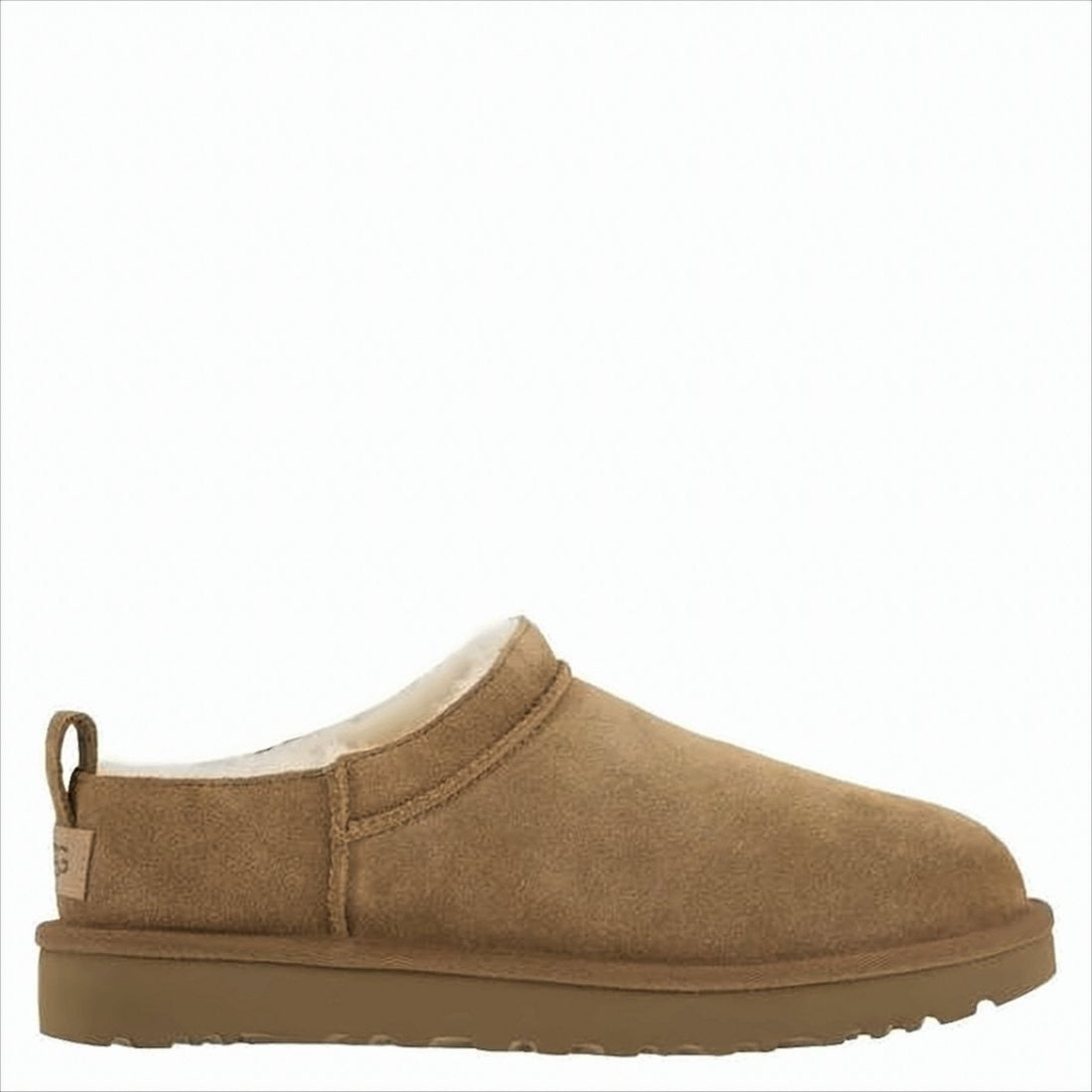 Ugg Soft Suede Mule With Lambskin Lining