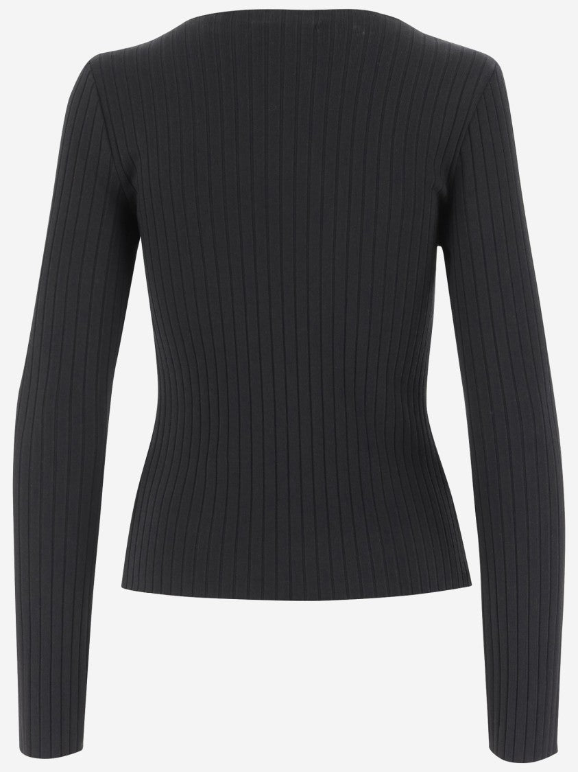 Vince Stretch Cotton Blend Sweater