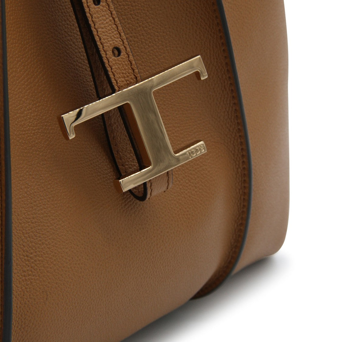 Tod's Timeless Brown Charm Leather Tote Bag