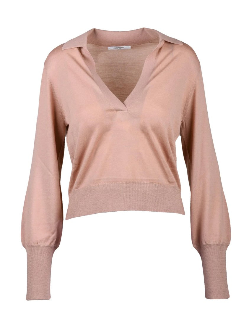 Kangra Short Polo Sweater In Extrafine Merino Wool