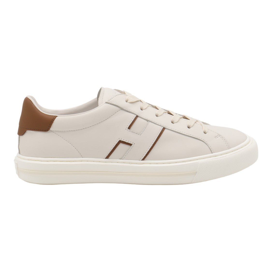 Hogan Light Beige Leather Sneakers