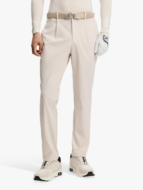 J Lindeberg Straight Fit Tailored Pants With Clean Silhouette