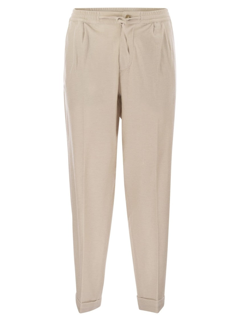 Fedeli Harvard - Soft Cashmere Flannel Trousers