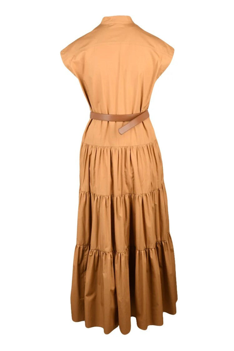 Max Mara Long Dress Cotton - Beige